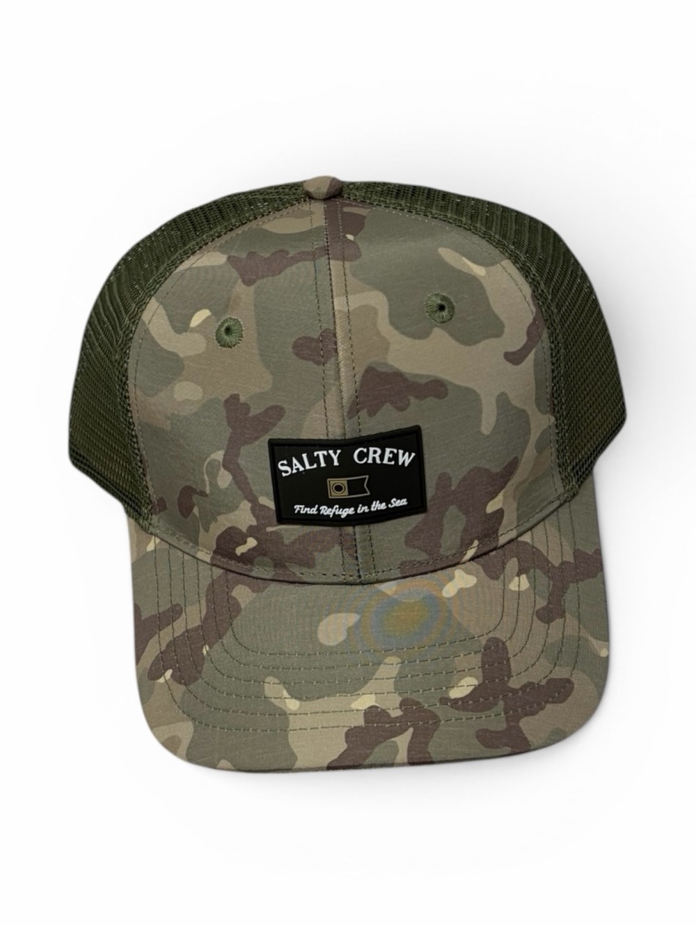 Salty Crew Camo Trucker Mesh Back Snapback Adjustable Hat Cap‎